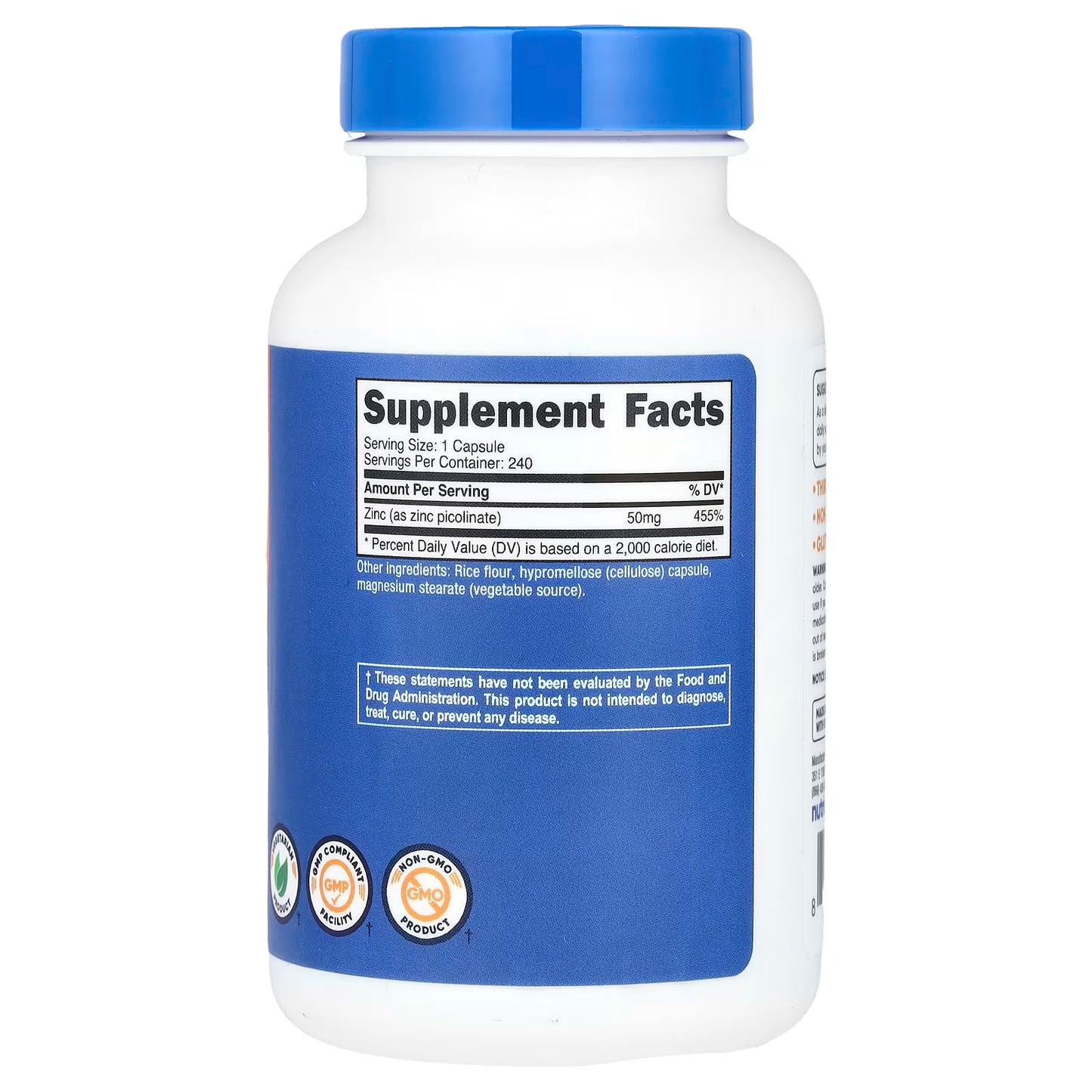 Nutricost Glutathione Reduced form 500mg 240caps
