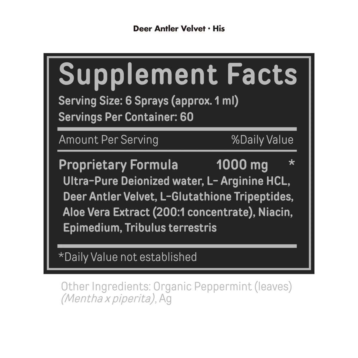 Bucked Up Deer Antler Velvet Spray 60ml