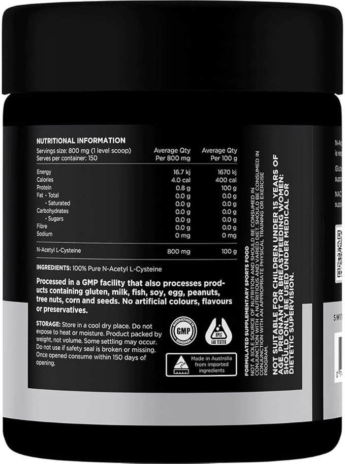 Switch Nutrition N-Acetyl L-Cysteine 120g