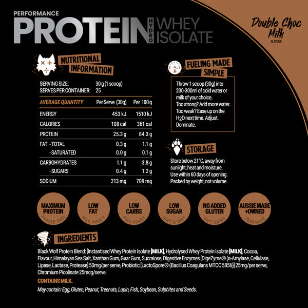 Black Wolf Protein 750g