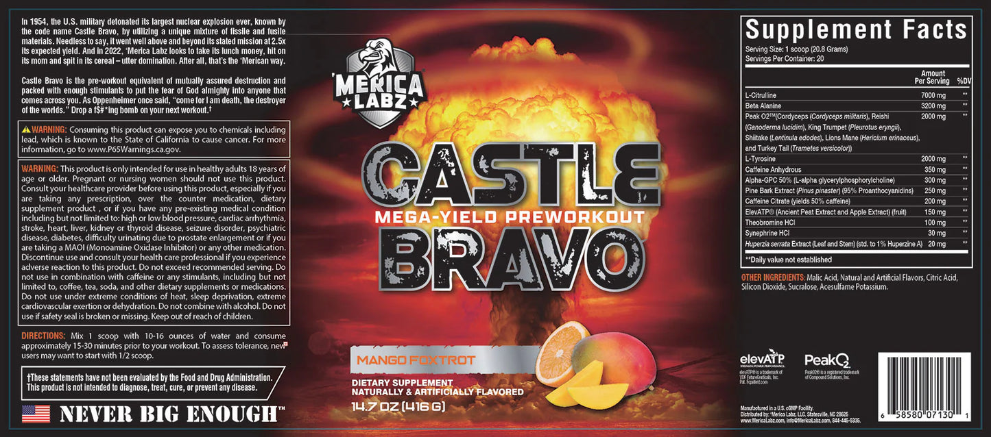 Merica Labz Castle Bravo 20 serves