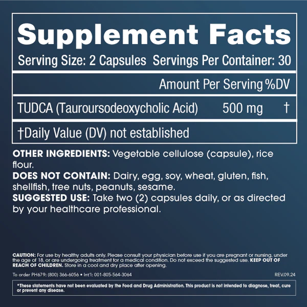 Pro Health Tudca 500mg 60 caps