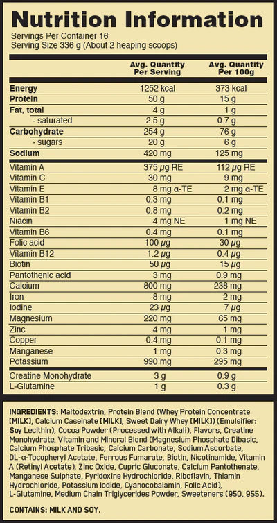 Optimum Nutrition Serious Mass 12lb