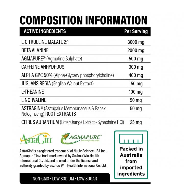 Dialed Pre Workout 50 serves