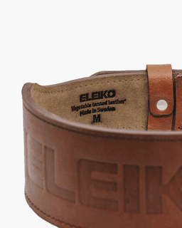 Eleiko Weightlifting Leather Belt Brown