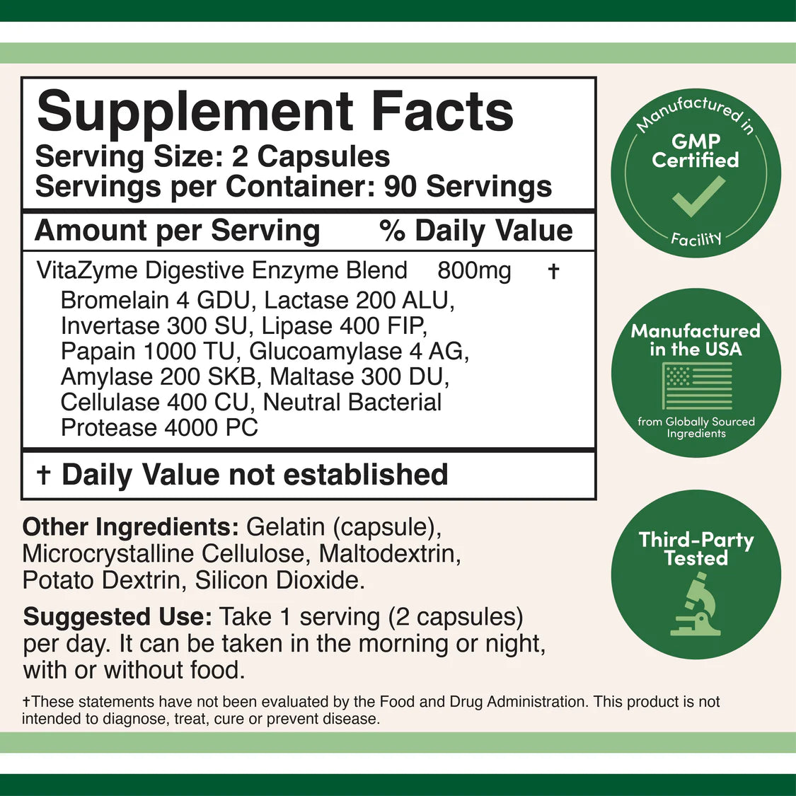 Double Wood Essential Digestive Enzymes 180caps