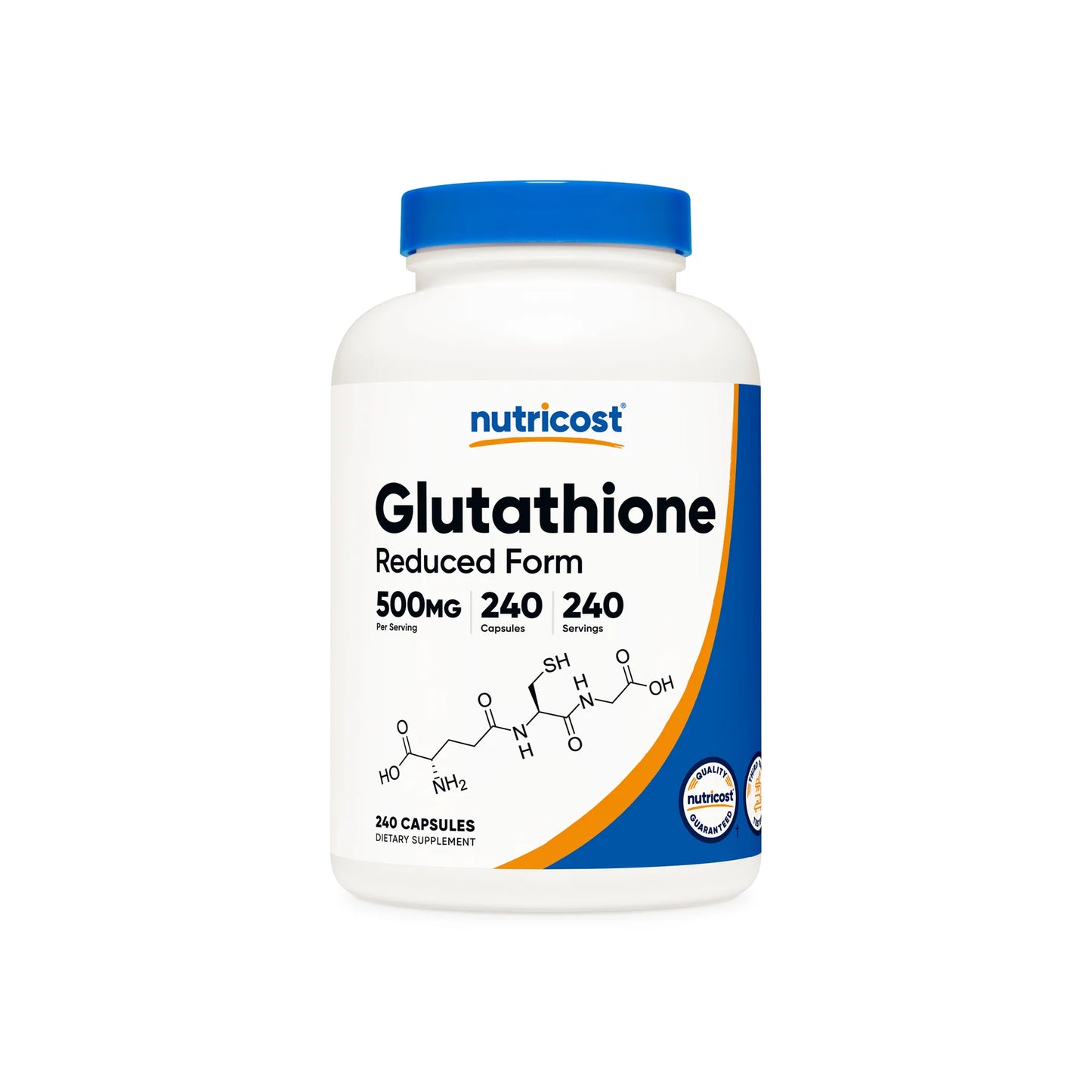 Nutricost Glutathione Reduced form 500mg 240caps