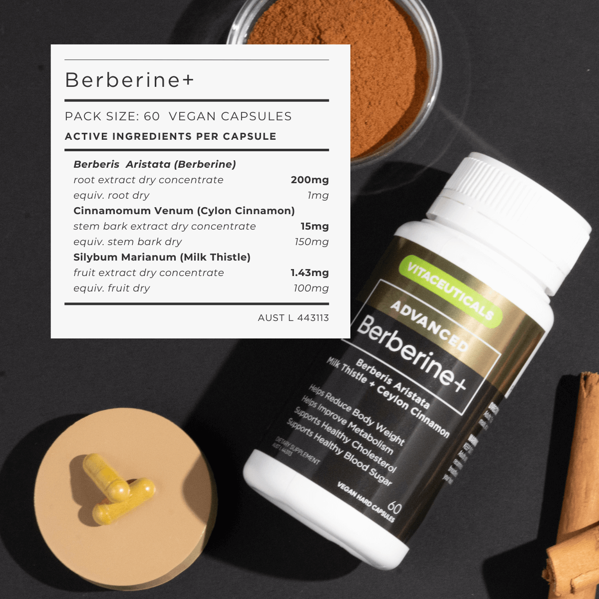Vitaceuticals Advanced Berberine+ 60 caps